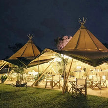 Large Canopy Tentipi Tent Indian Internet Celebrity Check-In Bar Restaurant Tent Straw Hat Outdoor Event Reception Camping