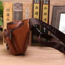 Genuine Leather Waist Fanny Pack Bag For Men Travel Retro Natural Skin Male Purse Cross Body Sling Chest Hip Bum Belt Bags