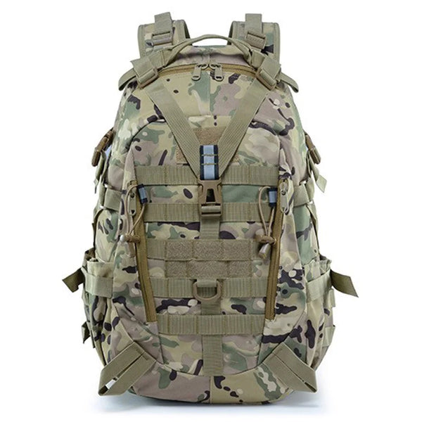 40 Liters Hiking Tactical Backpack Men Outdoor Sport Travel Rucksack Molle Bag Hunting Hiking Backpack Reflector Duffle Bag