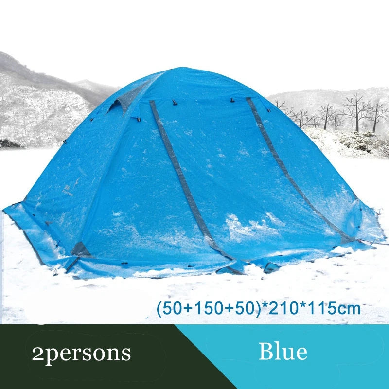 Flytop 2-3Persons 4Seasons Skirt Tent Camping Outdoor Double Layers Al – Econemo