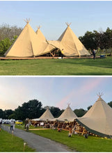 Large Canopy Tentipi Tent Indian Internet Celebrity Check-In Bar Restaurant Tent Straw Hat Outdoor Event Reception Camping