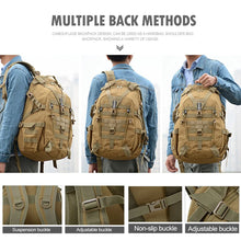 40 Liters Hiking Tactical Backpack Men Outdoor Sport Travel Rucksack Molle Bag Hunting Hiking Backpack Reflector Duffle Bag