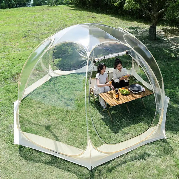 Camping Tent Star Clear Outdoor Folding 4-8 Person Portable Spherical Tent Outdoor Thickening Rain/Windproof  Bubble Tent