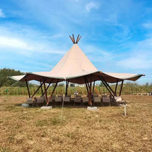 Large Canopy Tentipi Tent Indian Internet Celebrity Check-In Bar Restaurant Tent Straw Hat Outdoor Event Reception Camping