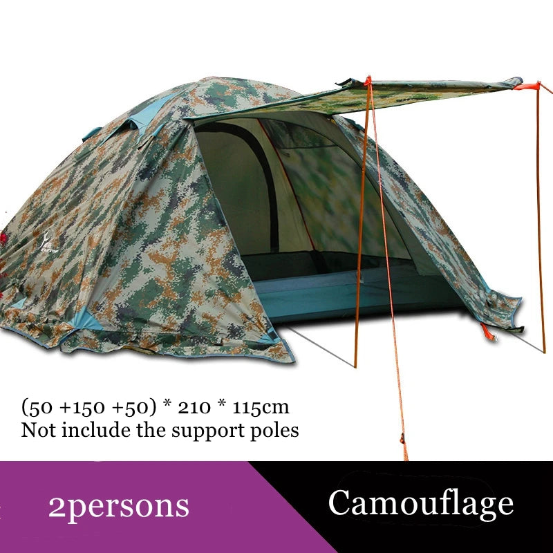 Flytop 2-3Persons 4Seasons Skirt Tent Camping Outdoor Double Layers Al – Econemo