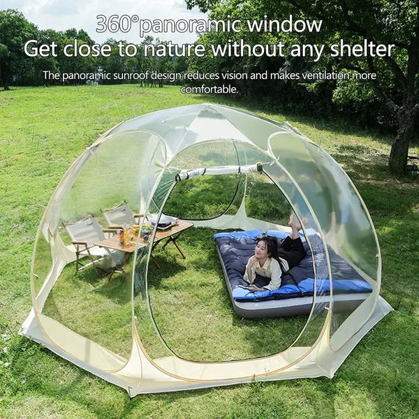 UniversalPop Up Bubble Tent Greenhouse Camping Tent Portable Folding Transparent Tent For Patios Camping Stargazing Cheering